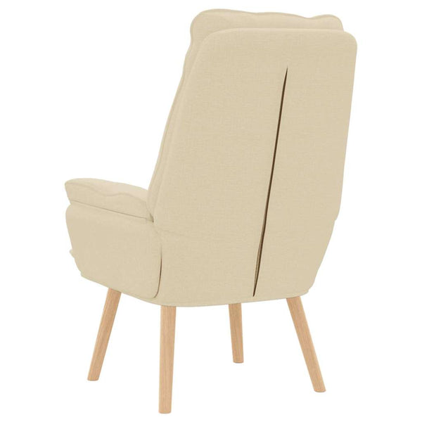 Sessel Creme Stoff 69x74x93cm