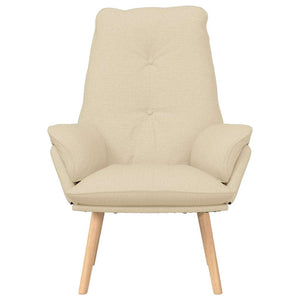 Sessel Creme Stoff 69x74x93cm