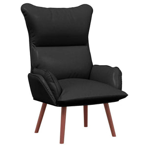 Schwarzer Kunstleder Sessel 69x74x93cm