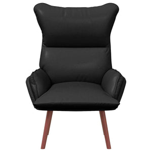 Schwarzer Kunstleder Sessel 69x74x93cm