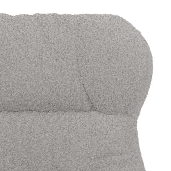 Sessel Hellgrau Sherpa-Stoff