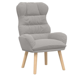Sessel Hellgrau Sherpa-Stoff