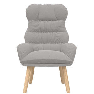 Sessel Hellgrau Sherpa-Stoff