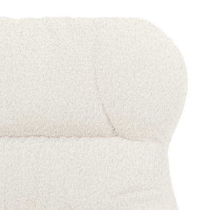 Creme Sessel Sherpa-Stoff 69x74x93cm