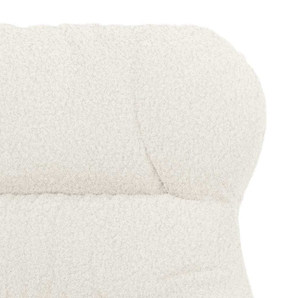 Creme Sessel Sherpa-Stoff 69x74x93cm