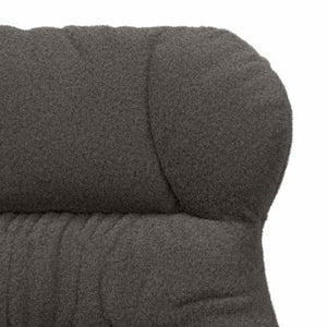 Dunkelgrauer Sessel Sherpa-Stoff