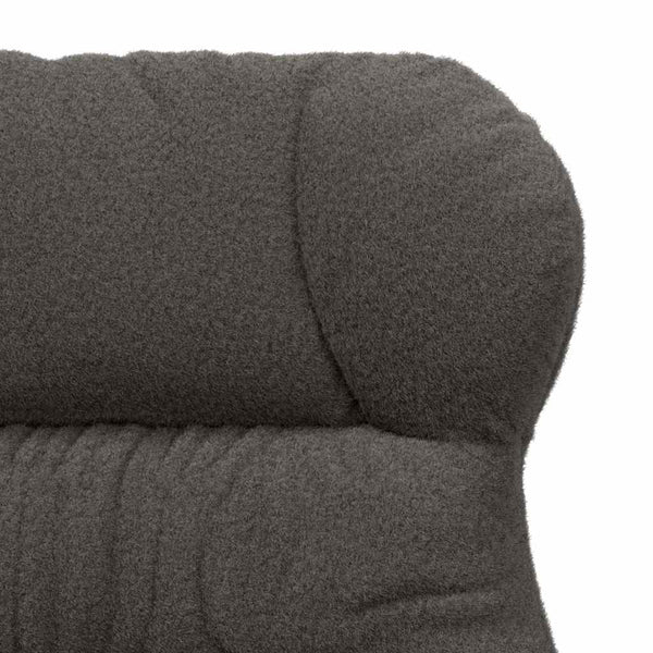 Dunkelgrauer Sessel Sherpa-Stoff
