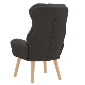 Dunkelgrauer Sessel Sherpa-Stoff