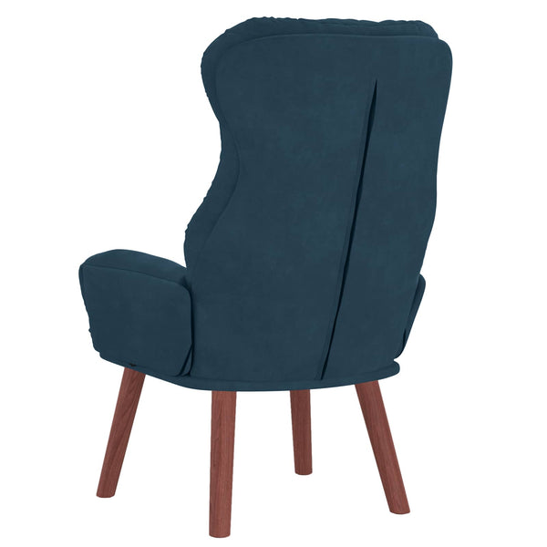 Blauer Samtsessel 69x74x93 cm