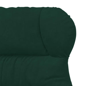 Dunkelgrüner Samt Sessel 69x74x93cm