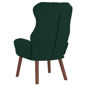 Dunkelgrüner Samt Sessel 69x74x93cm