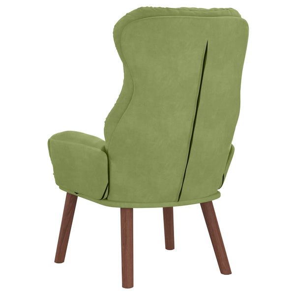 Sessel Hellgrün Samt 69x74x93cm