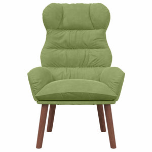 Sessel Hellgrün Samt 69x74x93cm