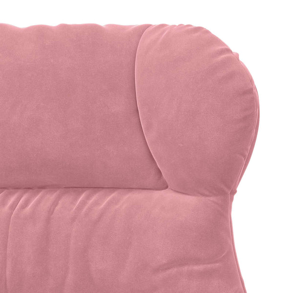 Rosa Samt Sessel 69x74x93 cm
