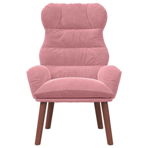 Rosa Samt Sessel 69x74x93 cm