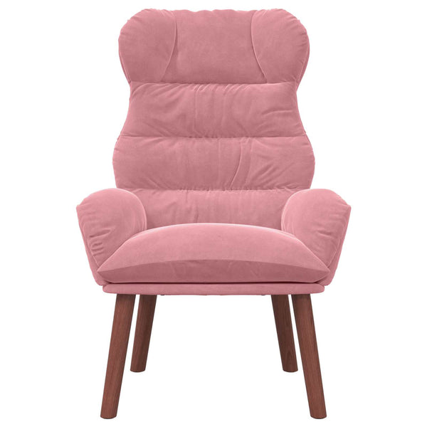 Rosa Samt Sessel 69x74x93 cm
