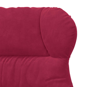 Weinroter Samt Sessel 69x74x93 cm