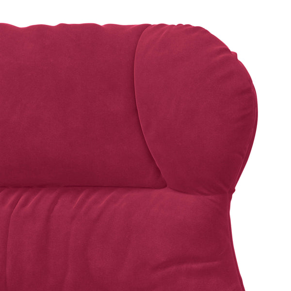Weinroter Samt Sessel 69x74x93 cm