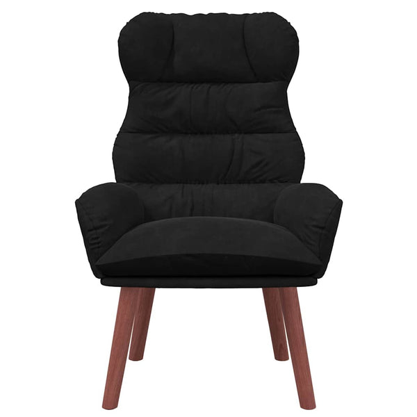 Schwarzer Samt Sessel 69x74x93cm