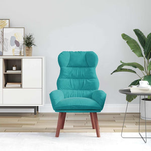 Türkiser Samt Sessel 69x74x93cm