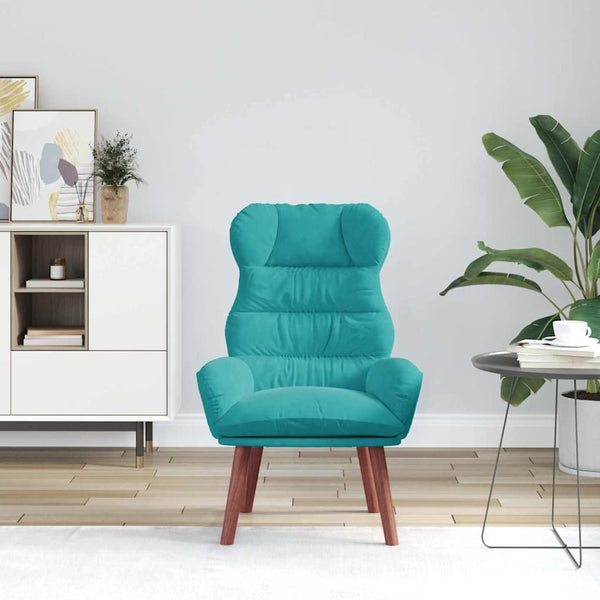 Türkiser Samt Sessel 69x74x93cm