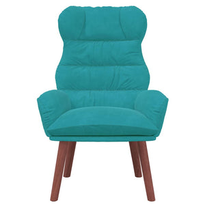 Türkiser Samt Sessel 69x74x93cm