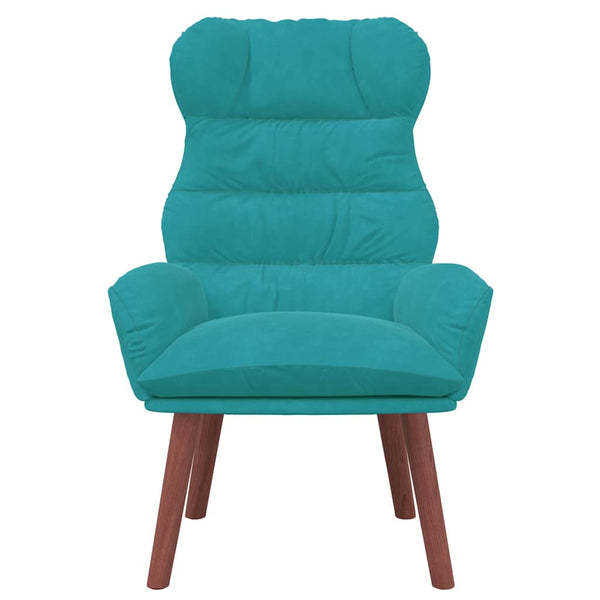 Türkiser Samt Sessel 69x74x93cm