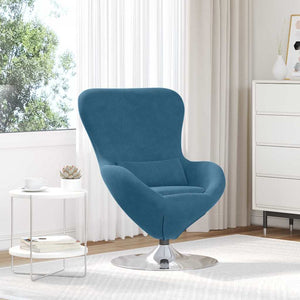 Blauer Samt Eiersessel