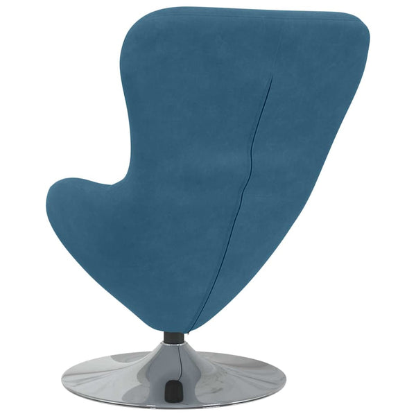 Blauer Samt Eiersessel