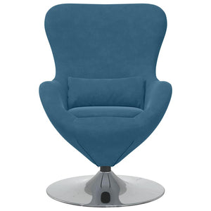 Blauer Samt Eiersessel