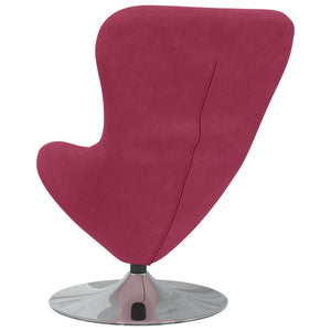 Weinroter Samt Eiersessel
