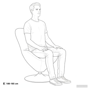 vidaXL Fauteuil œuf Velours noir