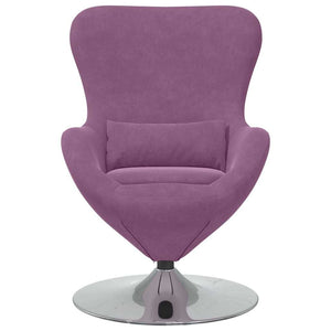 Lila Samt Eiersessel Loungesessel