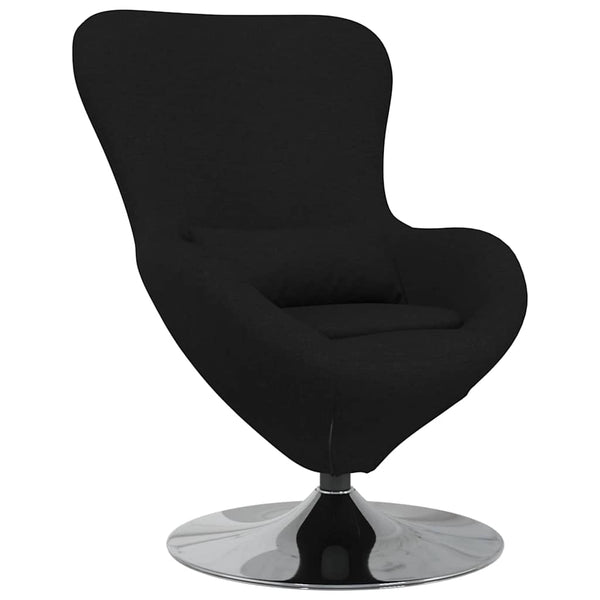Schwarzer Eiersessel Stoff 63x73x90cm