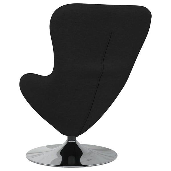 Schwarzer Eiersessel Stoff 63x73x90cm