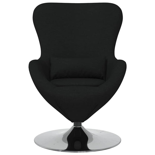 Schwarzer Eiersessel Stoff 63x73x90cm