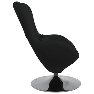 Schwarzer Eiersessel Stoff 63x73x90cm