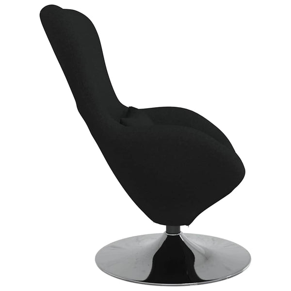 Schwarzer Eiersessel Stoff 63x73x90cm