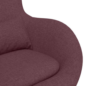 Lila Eiersessel Stoff 63x73x90cm