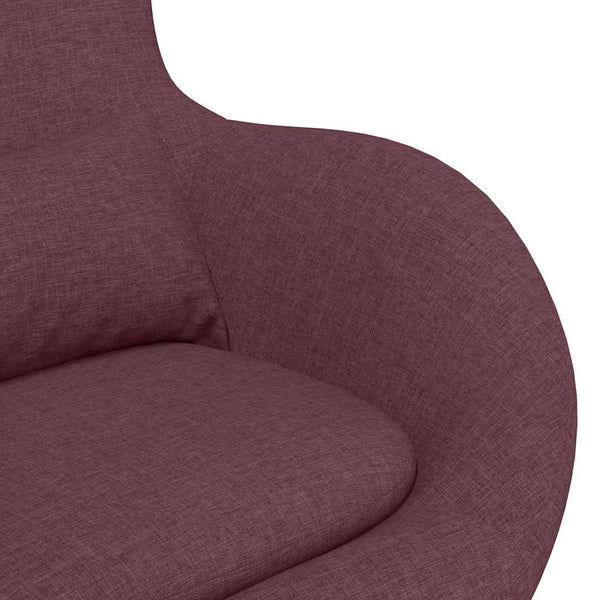 Lila Eiersessel Stoff 63x73x90cm