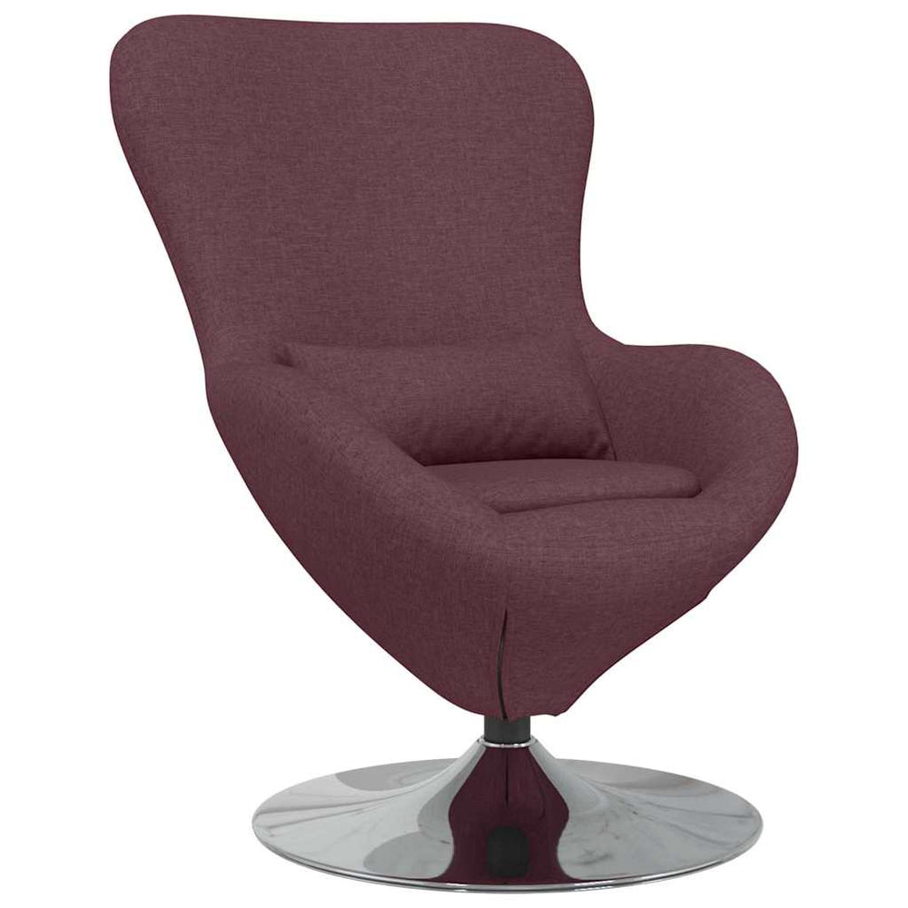Lila Eiersessel Stoff 63x73x90cm