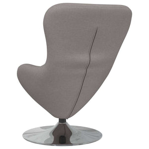 Eiersessel Taupe Stoff 63x73x90cm
