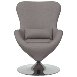 Eiersessel Taupe Stoff 63x73x90cm