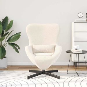 Creme Eiersessel Stoff 63x73x90cm