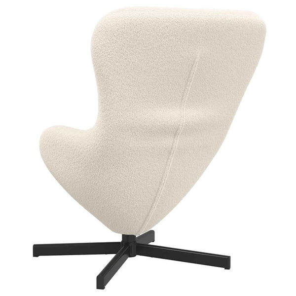 Creme Eiersessel Stoff 63x73x90cm