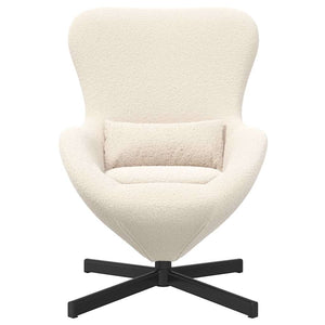 Creme Eiersessel Stoff 63x73x90cm