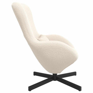 Creme Eiersessel Stoff 63x73x90cm