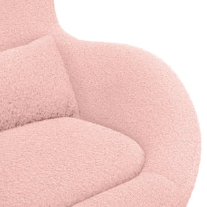 Rosa Eiersessel Stoff 63x73x90cm