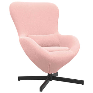 Rosa Eiersessel Stoff 63x73x90cm