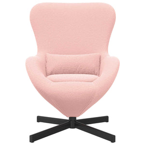 Rosa Eiersessel Stoff 63x73x90cm